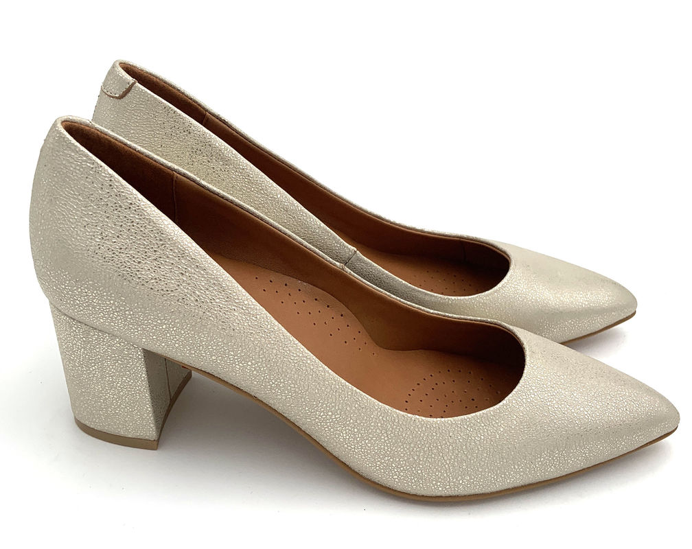 Modieuze dames Pump Heels Ledemateriaal met Chunky Heel Type OEM