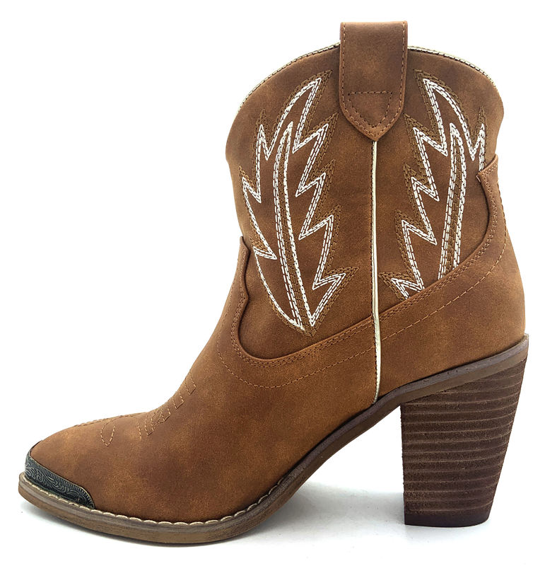 Midden-kalfhoogte vrouwen enkelschoenen met hoge hakken trek op sluitend type