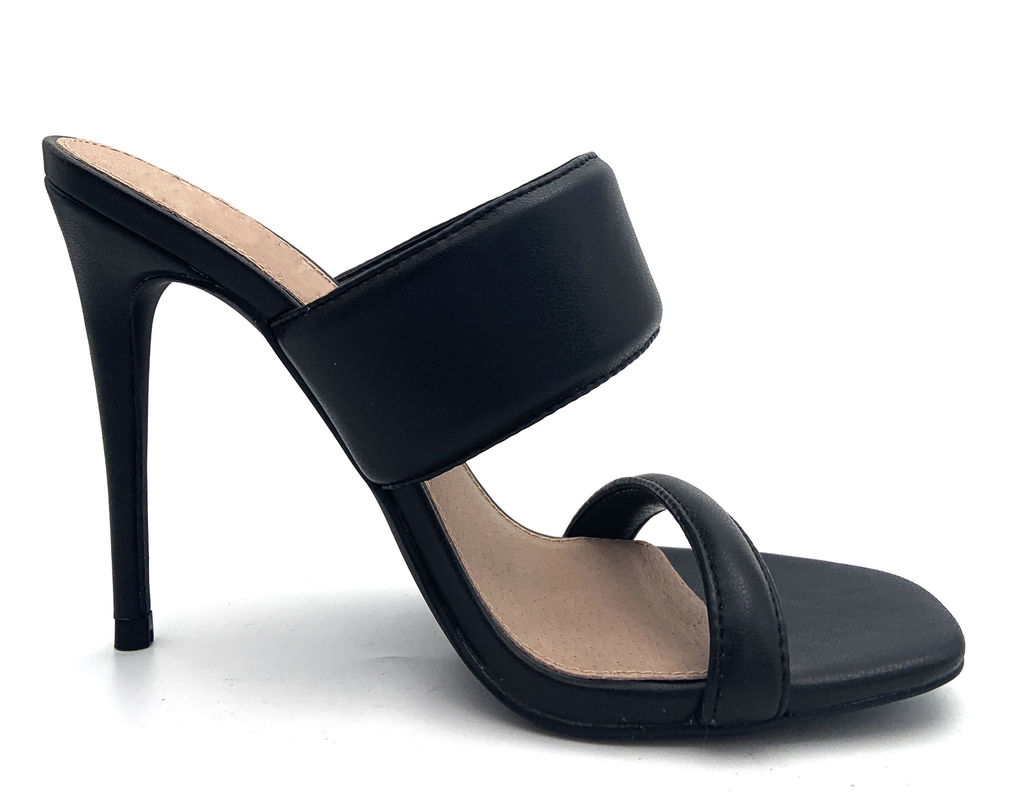 Backless Women Mules Heels met Block Heel Stiletto Heel Type