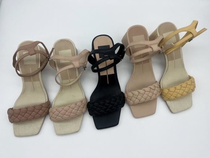 Partij Cocktail Leer Vrouwen Pump Heels Slip On Type voor de lente zomer