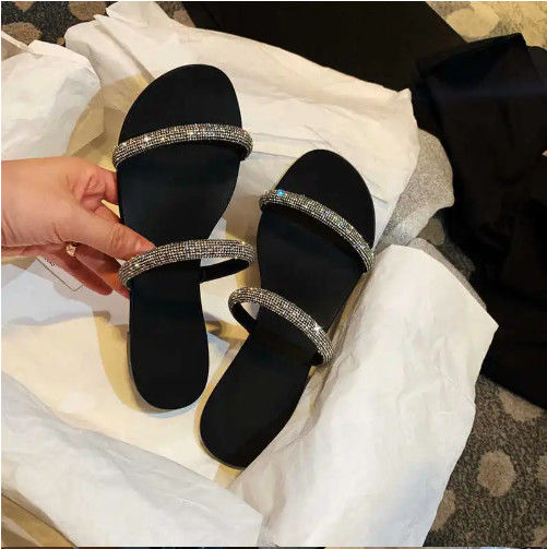 Op maat gemaakte vrouwen platte sandalen zomer met riem kant op sluitend type